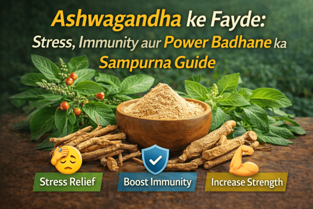 Ashwagandha ke Fayde: Stress aur Power badhane ka Ayurvedic Formula