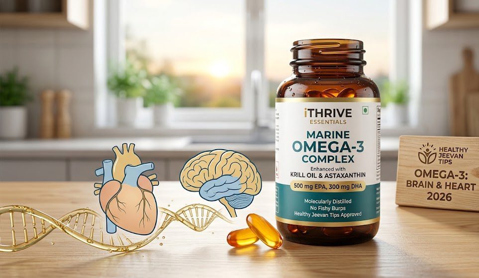 iThrive Essentials Marine Omega-3 Complex Krill Oil Astaxanthin Healthy Jeevan Tips